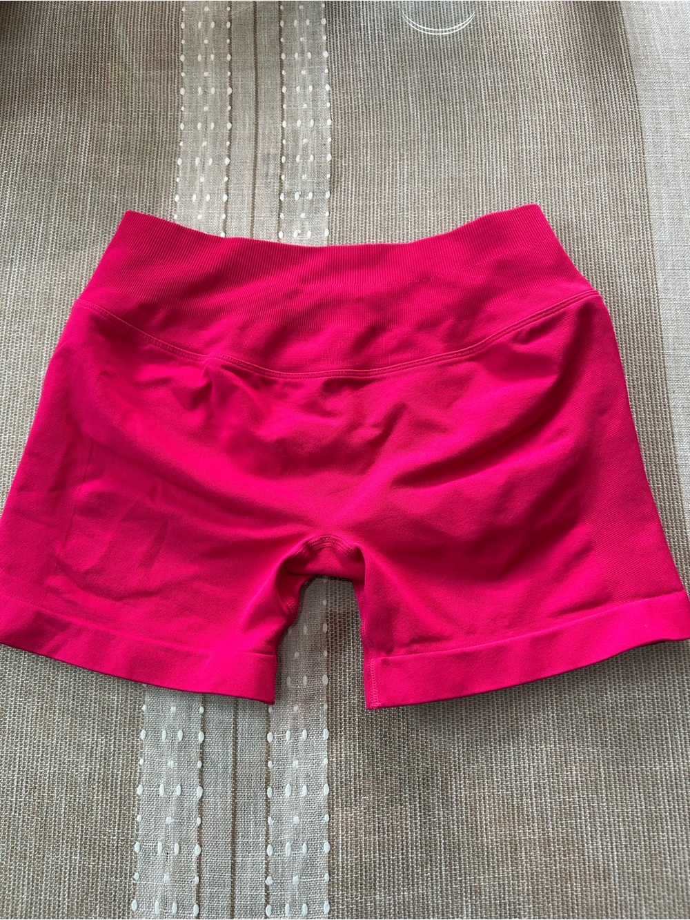 High-Rise Hot Pink Women's Bike Shorts